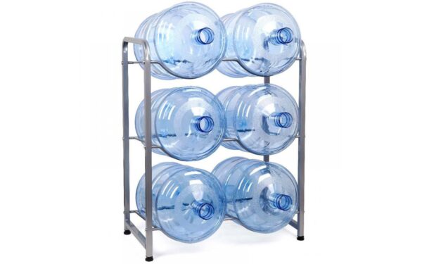 Suporte em metal para 6 (3x2) garrafas de 18,9 L VIO MR6