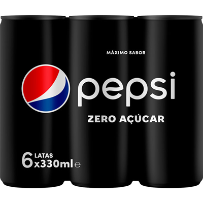 Pepsi Max Zero Sleek Can 4×6×330 ml