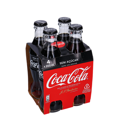 COCA-COLA Zero Vidro 6x4x200