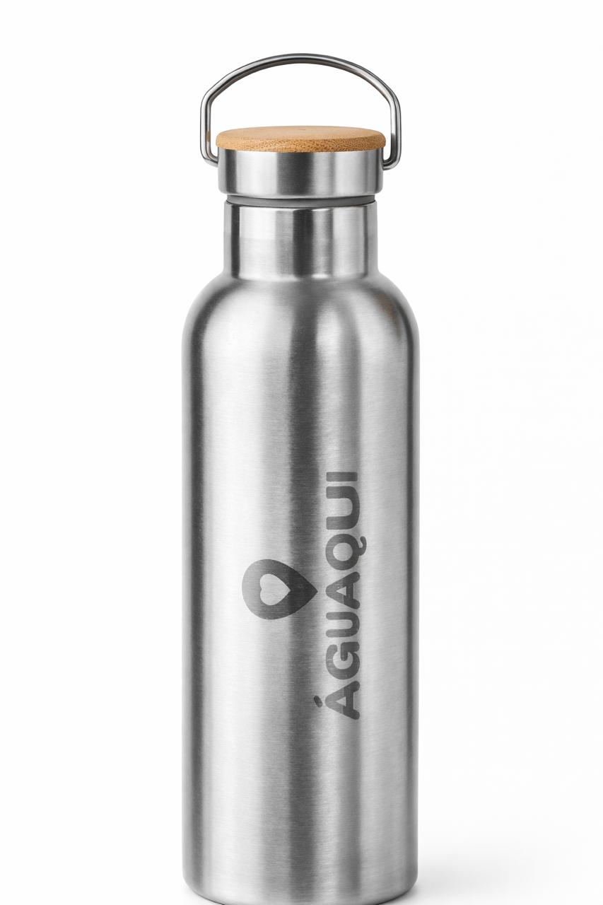 Garrafa de metal AguAqui 750 ml