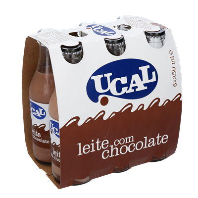 UCAL Leite Com Chocolate Garrafa 4x6x250 ml