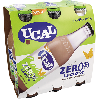 UCAL Leite Com Chocolate 0% Lactose 4x6x250 ml