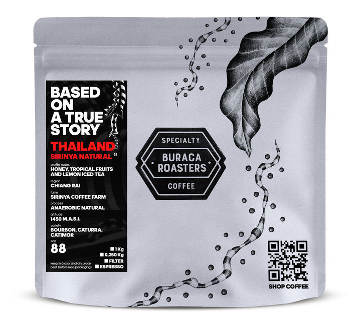 Café de Especialidade do Thailand, Sirinya Natural 250g, Buraca Roasters