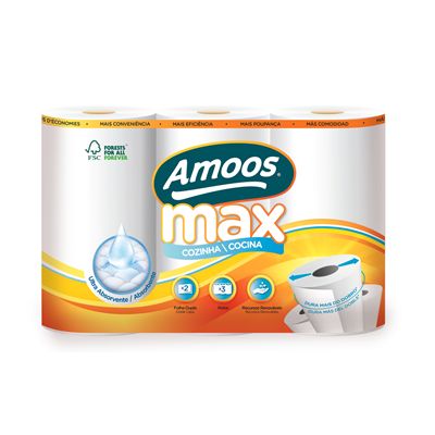 AMOOS Rolo Cozinha 3 Rolos