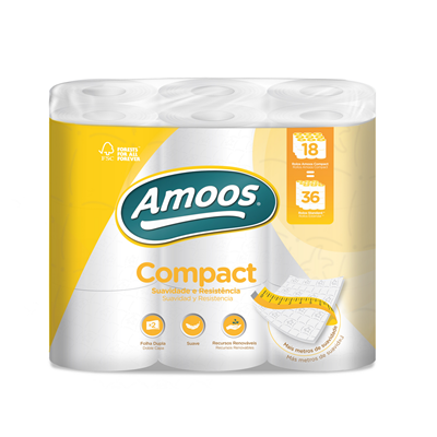 AMOOS Papel Higiencio 18 Rolos