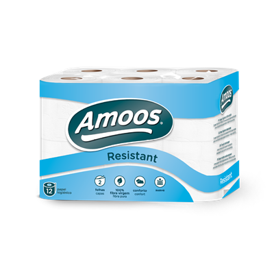 AMOOS Papel Higiénico 12 Rolos