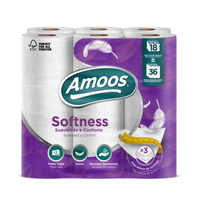AMOOS Papel Higiénico 18 Rolos